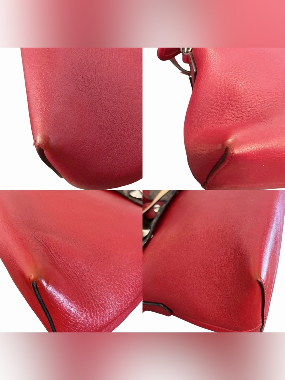 Fendi 8BL124 By the Way Medium Leather Red 2way Crossbody Handbag Made in Italy - Picture 7 of 17